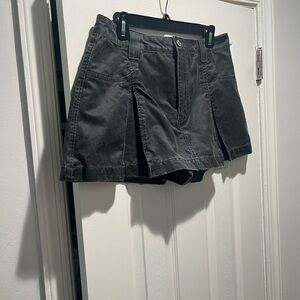 Zara Charcoal Denim Mini Skort